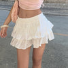 Sara Ruffle Tiered Mini Skirt