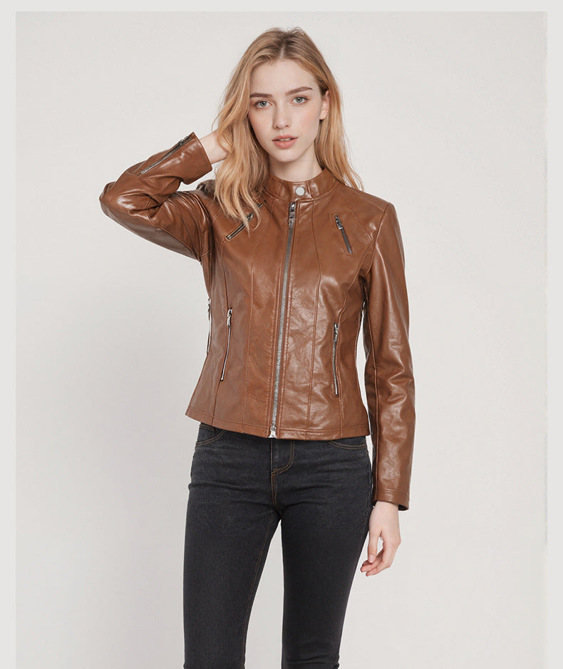 European And American Leather Jacket