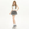 Jennifer Pleated Mini Skirt