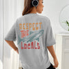 T-shirt requin « Respectez les locaux » 