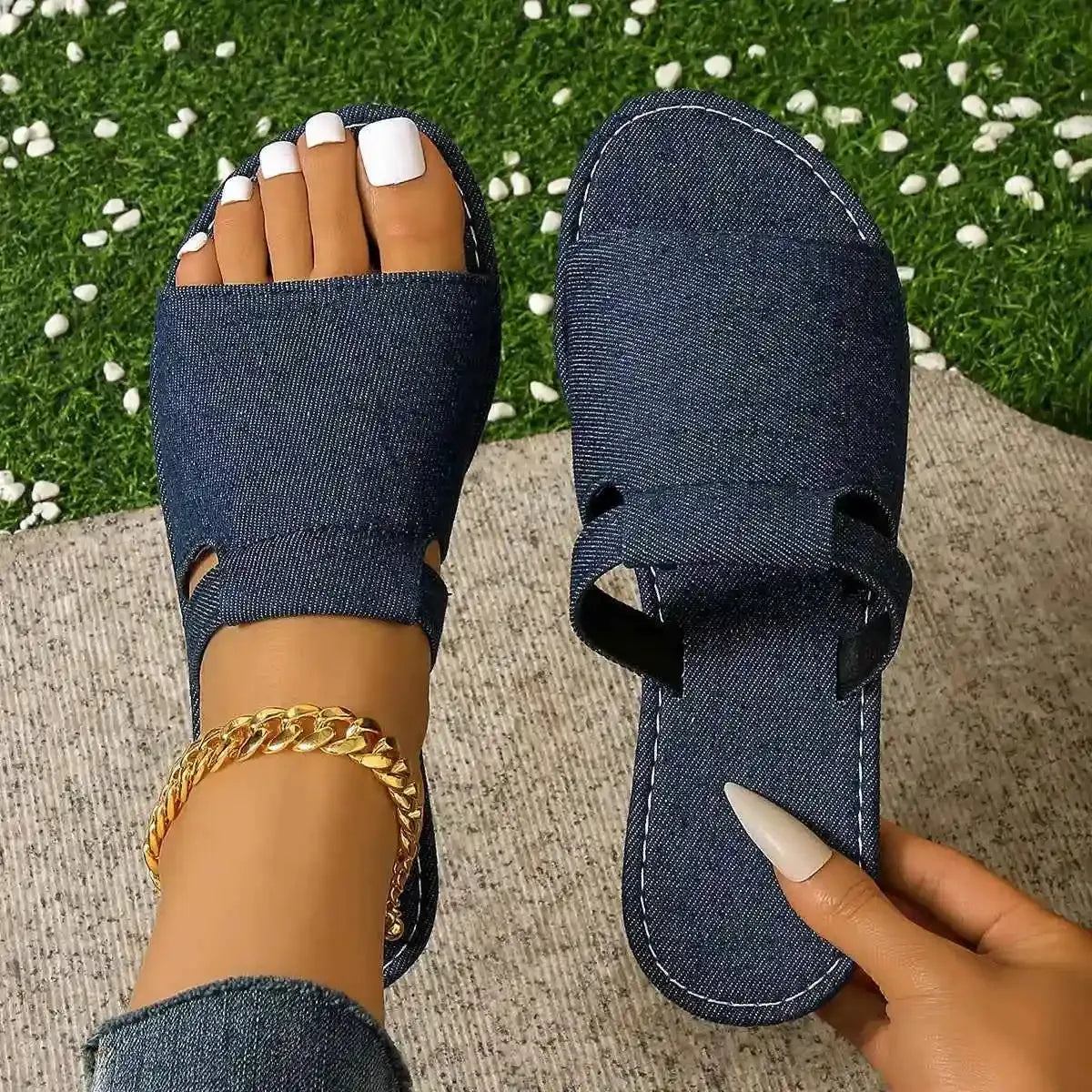 Open Toe Days Cozy Flats Sandals