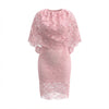 Divine Elegance Lace Cloak Midi Dress