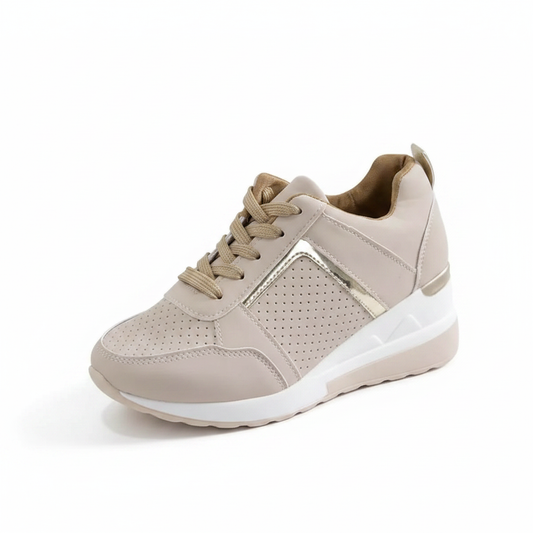 Lace Up Wedge Glow Street Sneakers