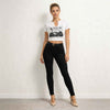 Unbothered Vintage Groove Graphic Crop Tee
