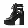 Midnight Rebel Platform Boots