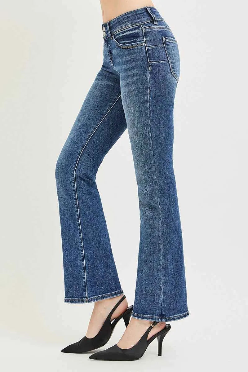 RISEN Tummy Control Low Rise Bootcut Jeans