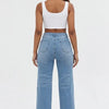 Rough Around the Edges Distressed Wide-Leg Jeans