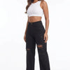 Rough Around the Edges Distressed Wide-Leg Jeans