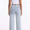 Rough Around the Edges Distressed Wide-Leg Jeans