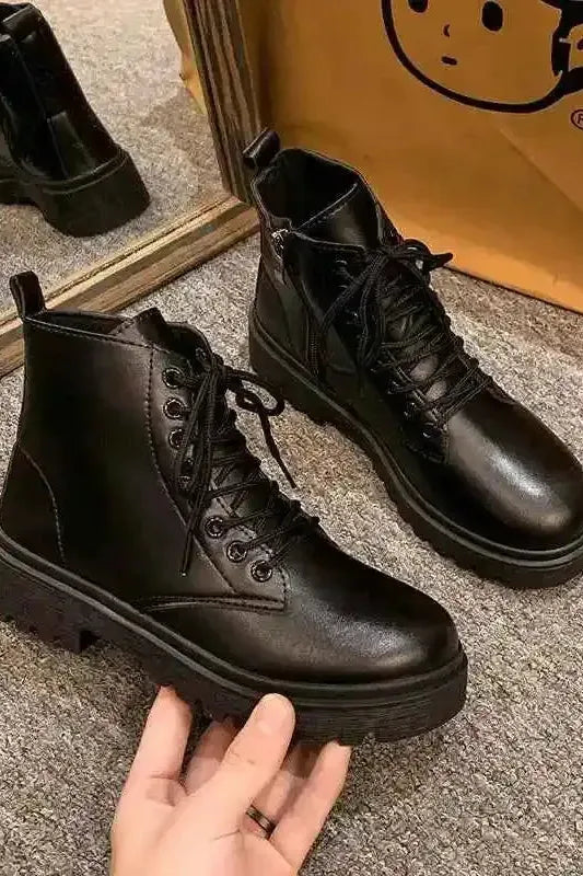 Run The Block Combat Boots