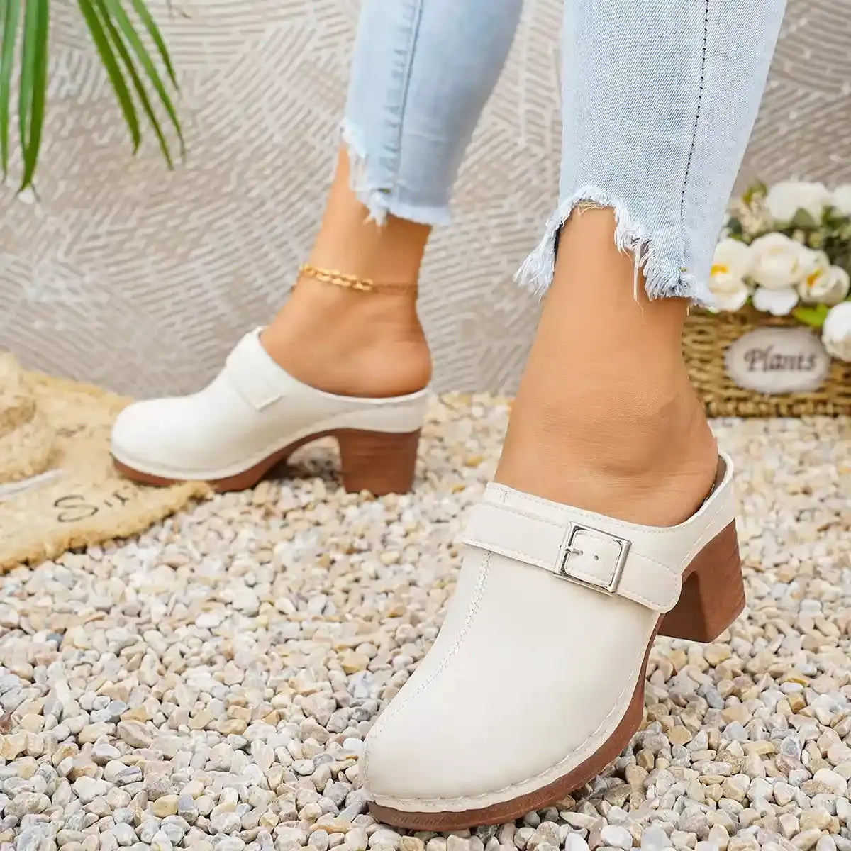 Rustic Charm Mule Clogs