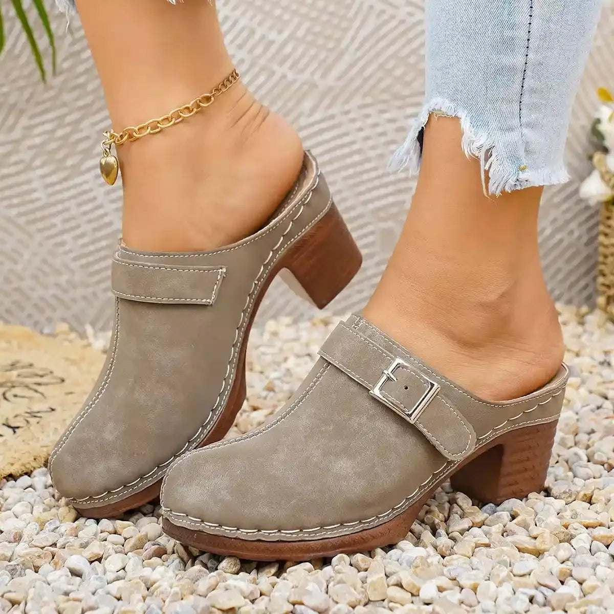 Rustic Charm Mule Clogs