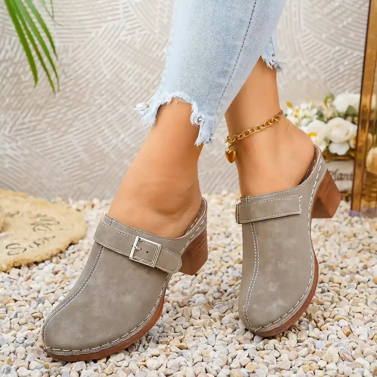 Rustic Charm Mule Clogs