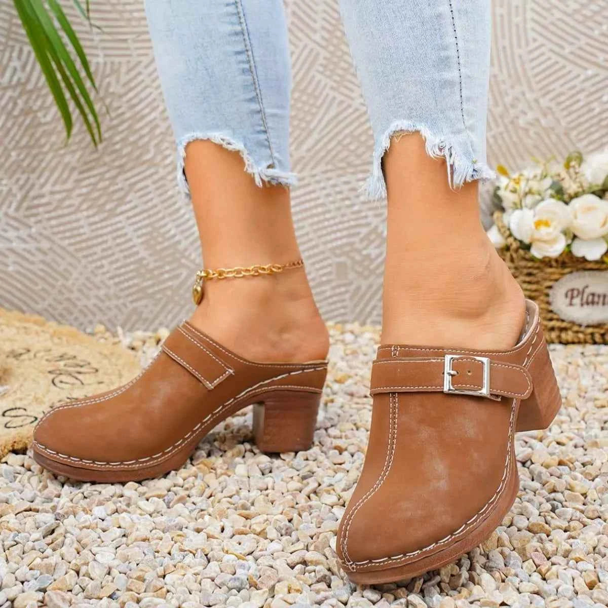 Rustic Charm Mule Clogs