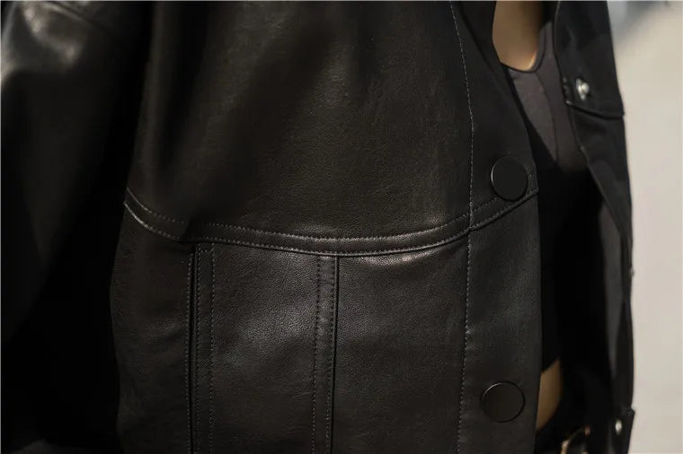 Wie es ist eine Kunstlederjacke