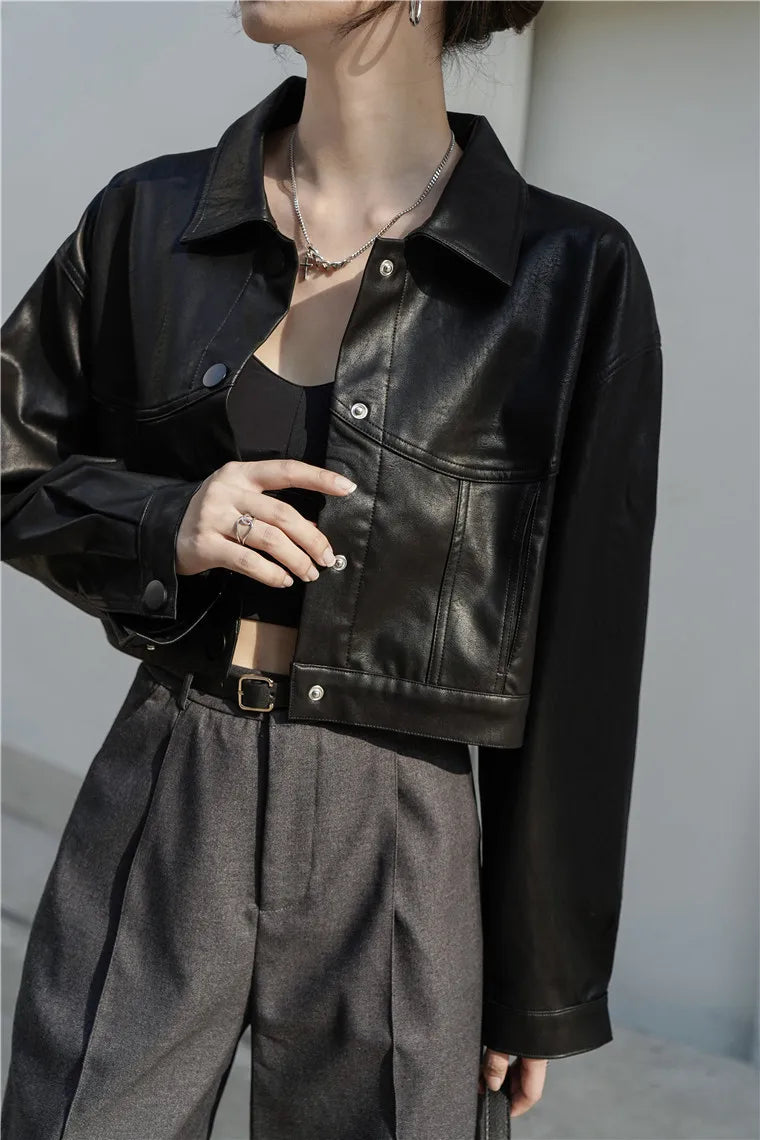 Wie es ist eine Kunstlederjacke