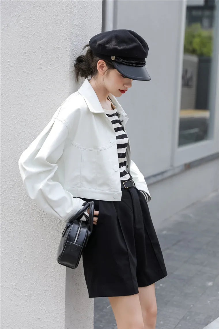 Wie es ist eine Kunstlederjacke