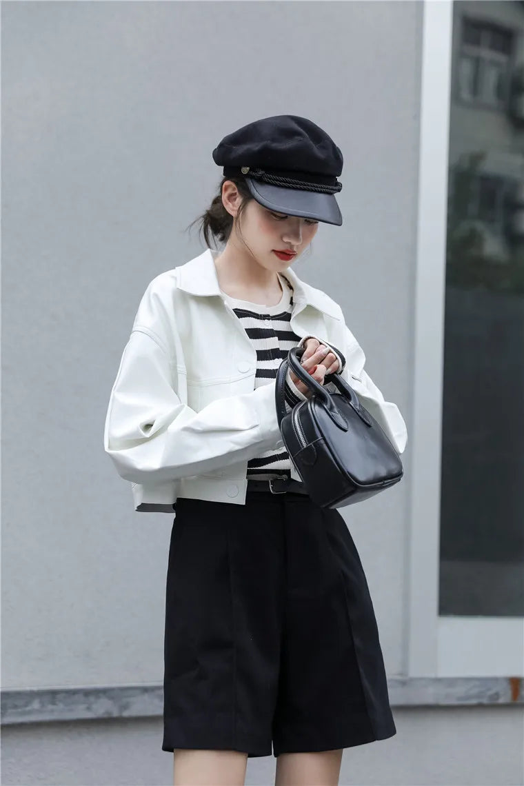 Wie es ist eine Kunstlederjacke