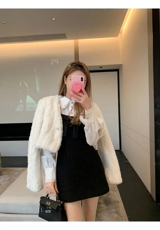 Carly  White Short Jacket