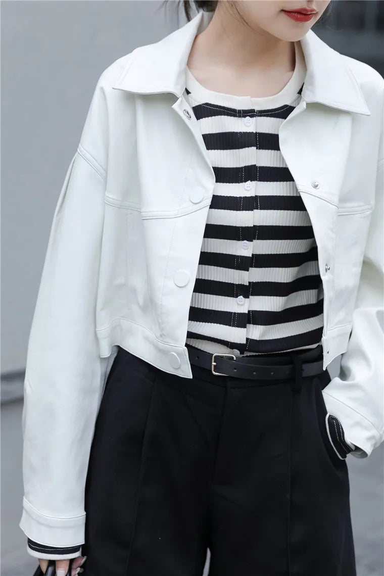 Wie es ist eine Kunstlederjacke