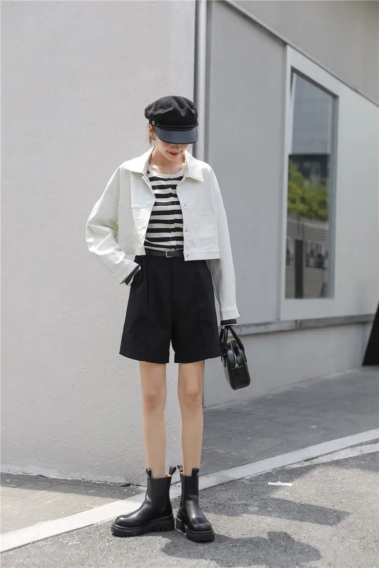 Wie es ist eine Kunstlederjacke