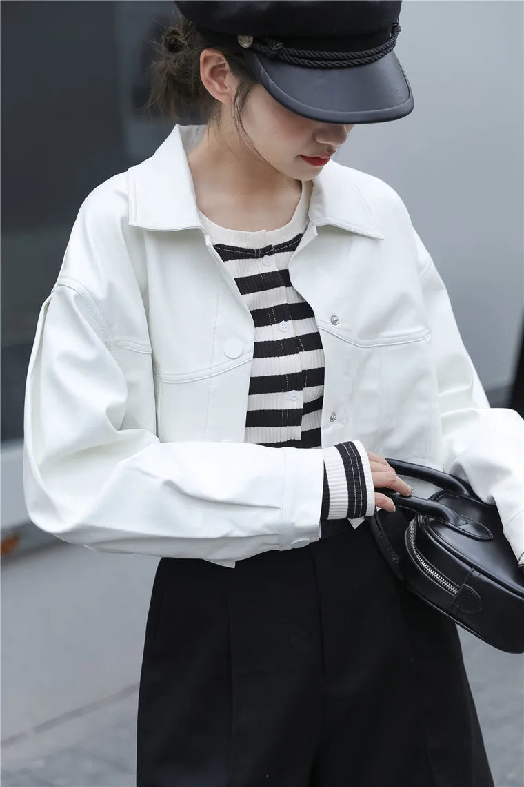 Wie es ist eine Kunstlederjacke