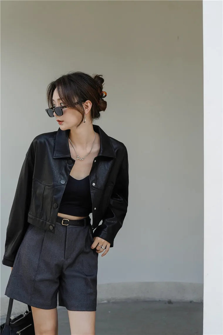 Wie es ist eine Kunstlederjacke