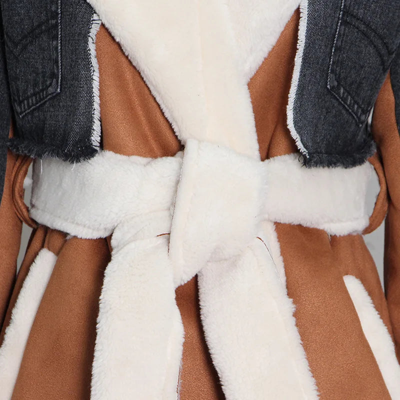 Fashion Denim Long Cotton Jacket