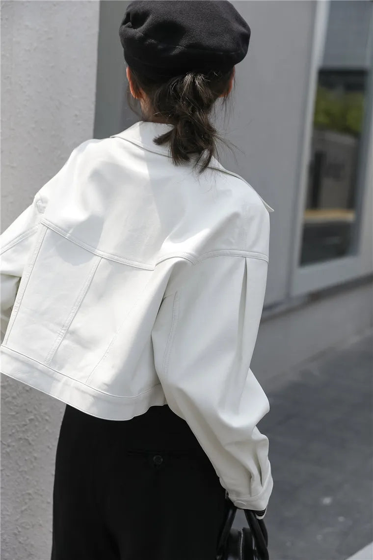 Wie es ist eine Kunstlederjacke