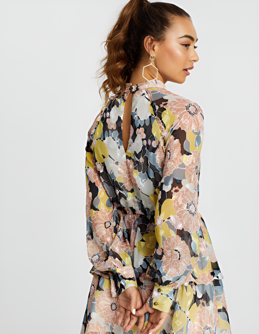 Jaycee Rush High Neck Halter Mini Dress