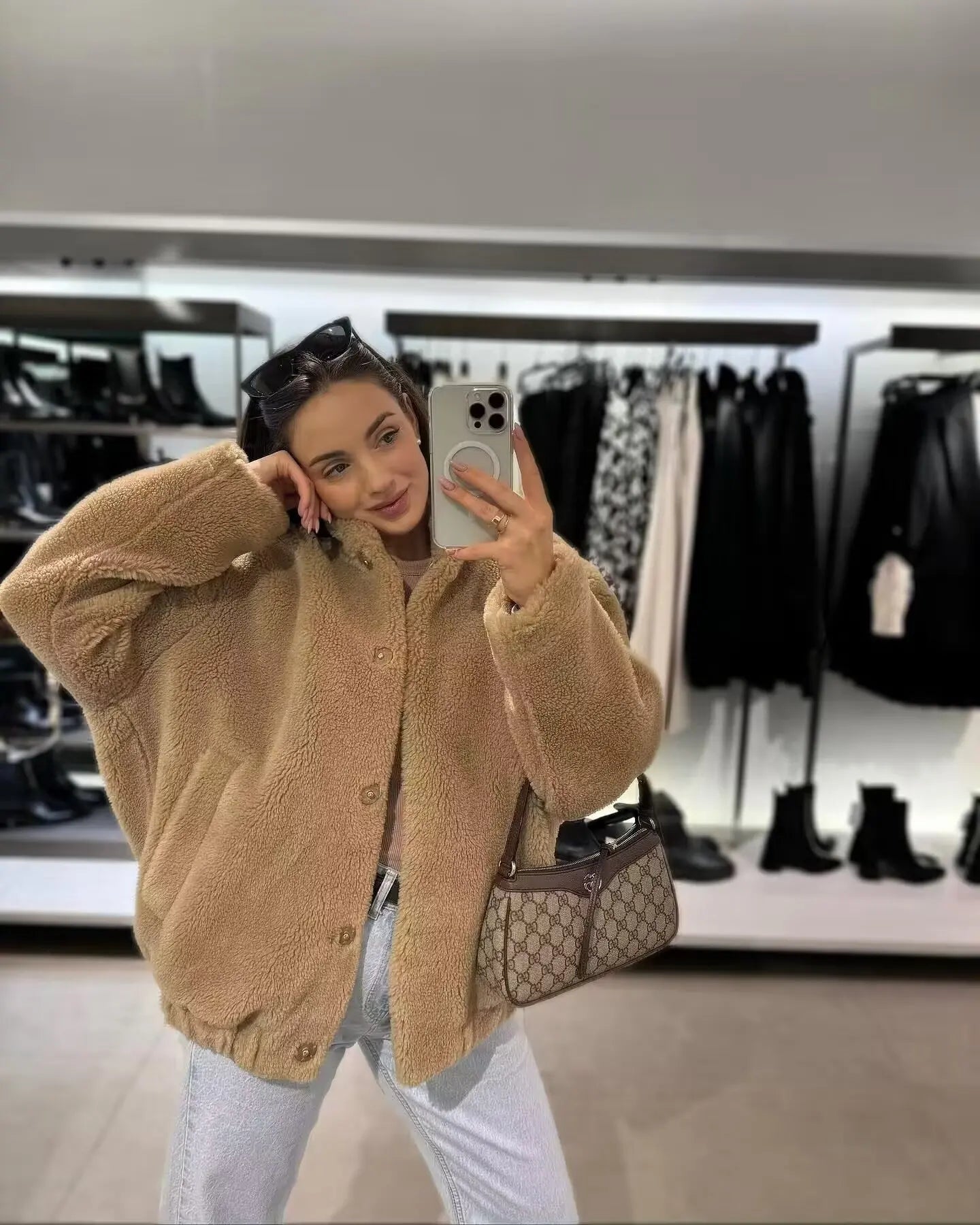 Stay Cozy  Bomber Jacket