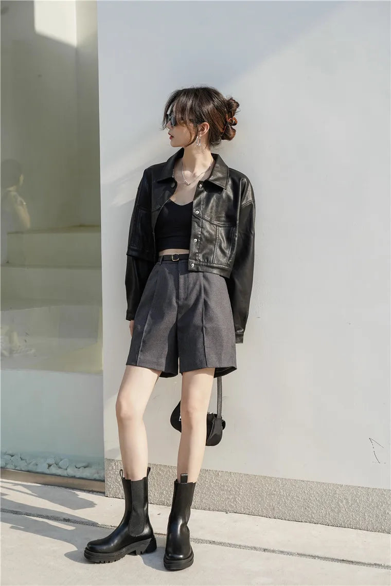 Wie es ist eine Kunstlederjacke