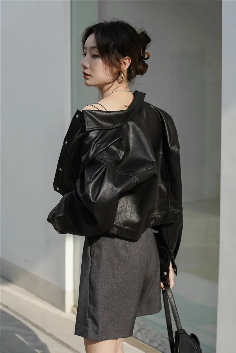 Wie es ist eine Kunstlederjacke