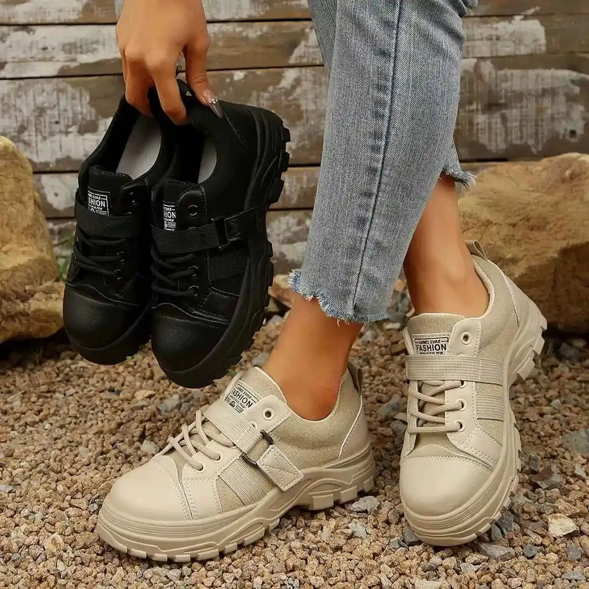 Shadow Rebel Platform Sneakers