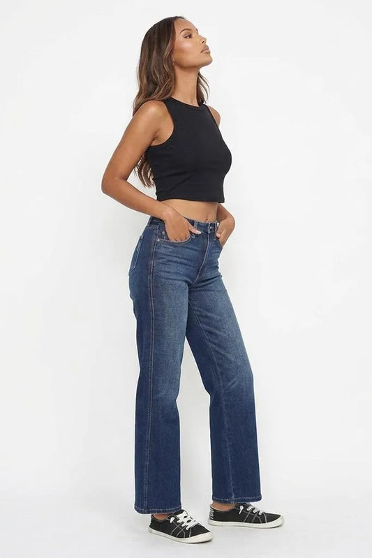 Smooth Move Wide-Leg Tummy-Control Jeans