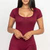 Soft Focus Scoop Neck Bodycon Romper