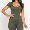 Soft Focus Scoop Neck Bodycon Romper