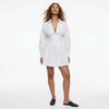 Sunday Stroll Ruched Collared Mini Dress