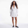 Sunday Stroll Ruched Collared Mini Dress