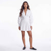 Sunday Stroll Ruched Collared Mini Dress
