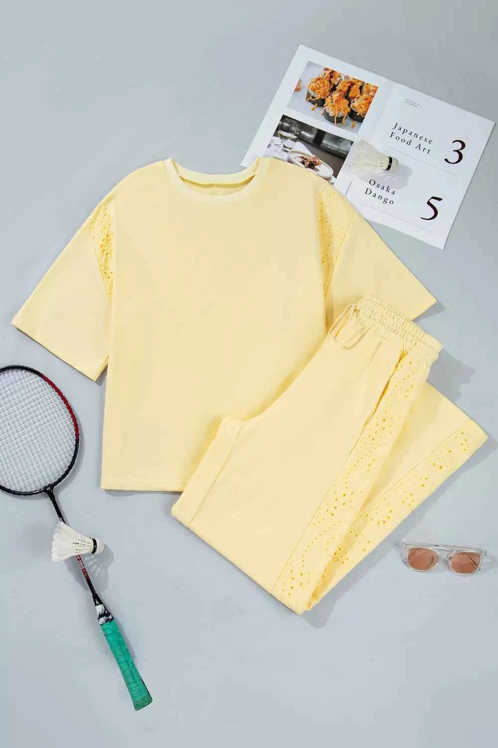 Sunshine On Standby Drawstring Pants Set