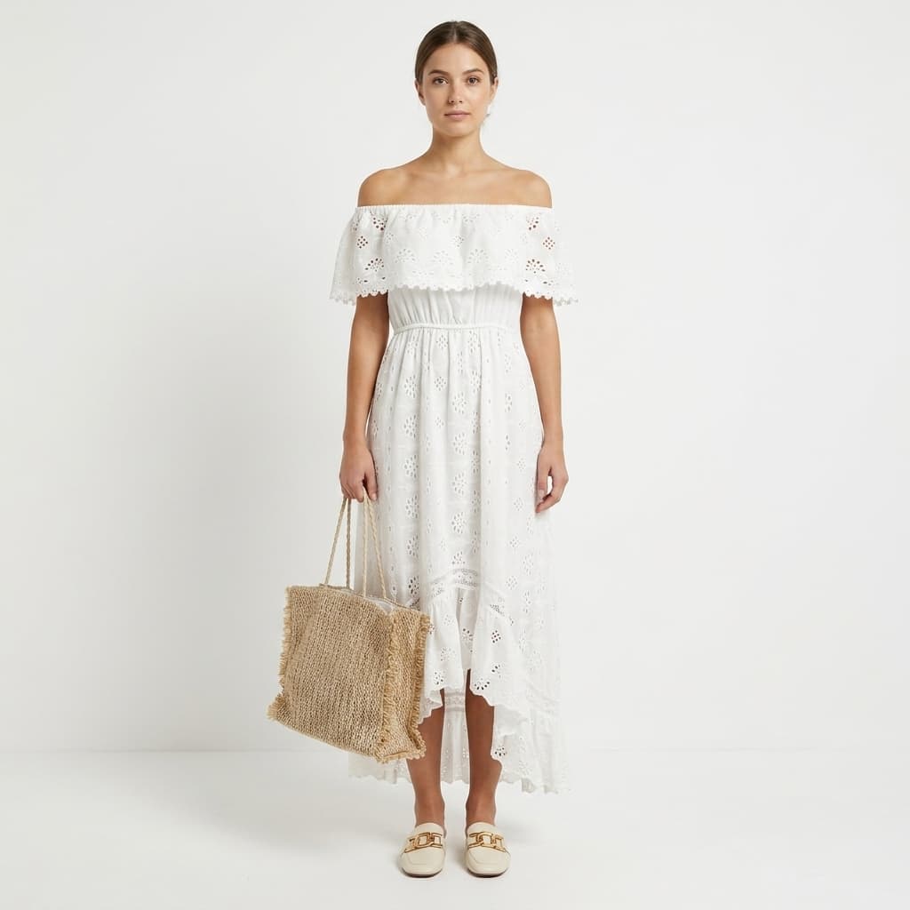 Saltwater Eyelet Maxi Dress