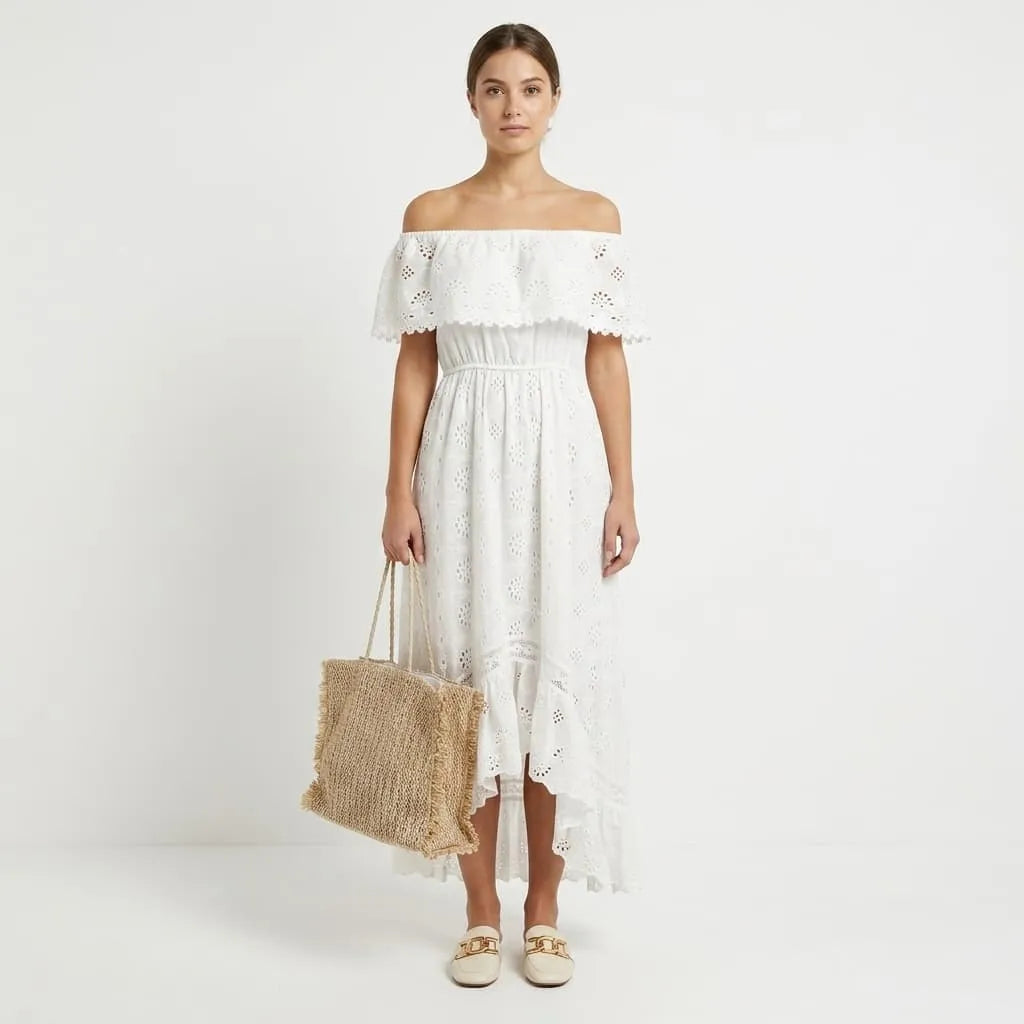 Saltwater Eyelet Maxi Dress