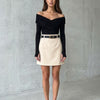 Executive Temptation Off-Shoulder Bodysuit