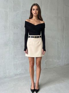 Executive Temptation Off-Shoulder Bodysuit