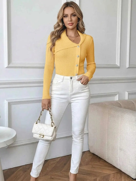 Lemon Crème Society Cardigan