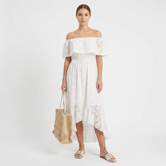 Saltwater Eyelet Maxi Dress