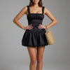 Vanilla Flirt Society Bubble Hem Mini Dress