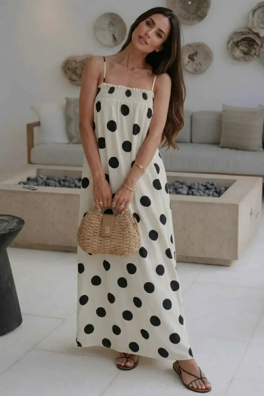 Monaco Moonspot Spaghetti Straps Maxi Dress