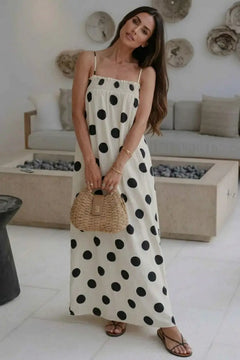 Monaco Moonspot Spaghetti Straps Maxi Dress